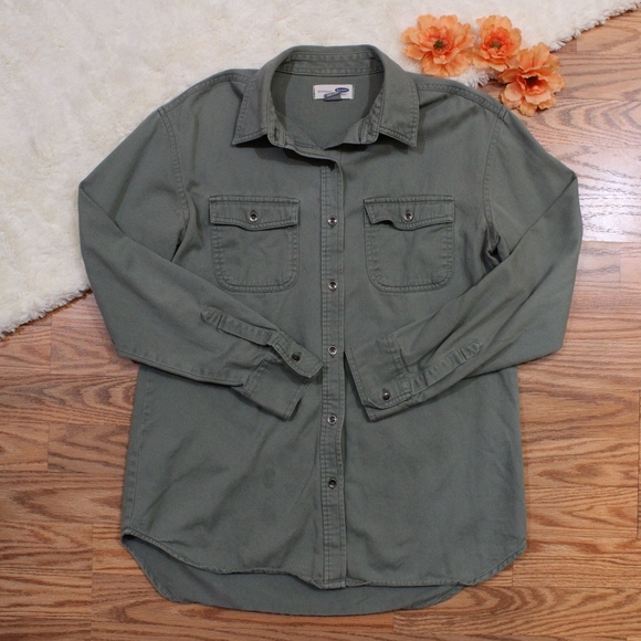 Military Green Old Navy Button Down 